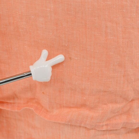 J CREW Top Womens Size 0 Orange Baird Mcnutt Irish Linen Boxy Pocket Blouse - Picture 13 of 13